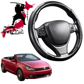 Black Samurai Segmented Steering Wheel Cover for VolksWagen Golf 2011 - 2013 Cabriolet (MK6)