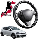 Black Samurai Segmented Steering Wheel Cover for VolksWagen Golf 2013 - 2021 Hatch/Wagon (MK7)-1