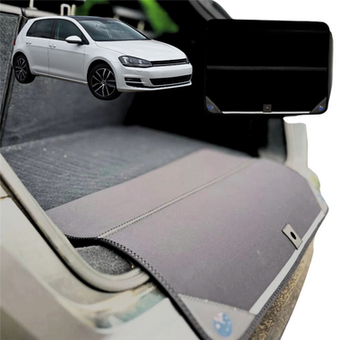 Rear Cargo Boot Bumper Protector for VolksWagen Golf 2013 - 2021 Hatch/Wagon (MK7) - Standard (72 x 55) - Black