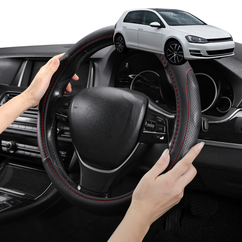 Steering Wheel Cover Pro Extra Layer for VolksWagen Golf 2013 - 2021 Hatch/Wagon (MK7) - Breathable & Anti-Slip