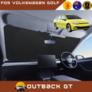 Front Windscreen Sun Shade for VolksWagen Golf 2021 - Current Hatch/Wagon (MK8) - Standard 150 x 85 cm - Black-1