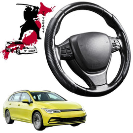 Black Samurai Segmented Steering Wheel Cover for VolksWagen Golf 2021 - Current Hatch/Wagon (MK8)
