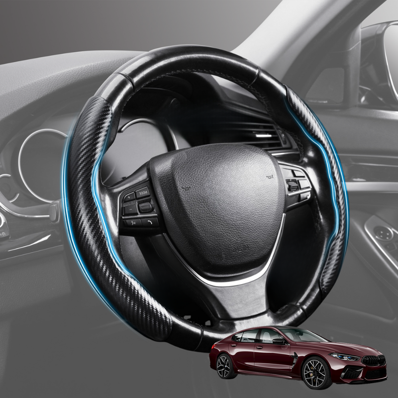 Segmented Steering Wheel Cover for BMW M8 2019 - Current 4-Door Gran Coupe (F93) - Universal Size