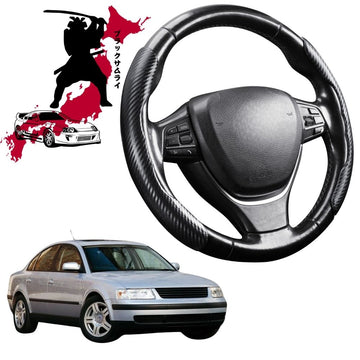 Black Samurai Segmented Steering Wheel Cover for VolksWagen Passat 1995 - 2005 (B5)