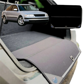 Rear Cargo Boot Bumper Protector for VolksWagen Passat 1995 - 2005 (B5) - Standard (72 x 55) - Black