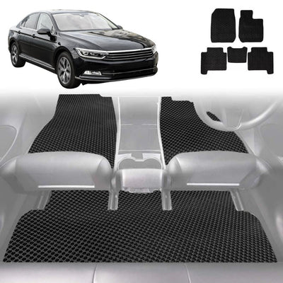 6D Diamond Car Floor Mats for VolksWagen Passat 2015 - Current (B8) - Custom-Fit Carpet Liner