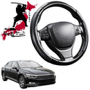 Black Samurai Segmented Steering Wheel Cover for VolksWagen Passat 2015 - Current (B8)-1