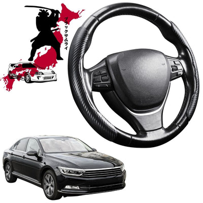 Black Samurai Segmented Steering Wheel Cover for VolksWagen Passat 2015 - Current (B8)