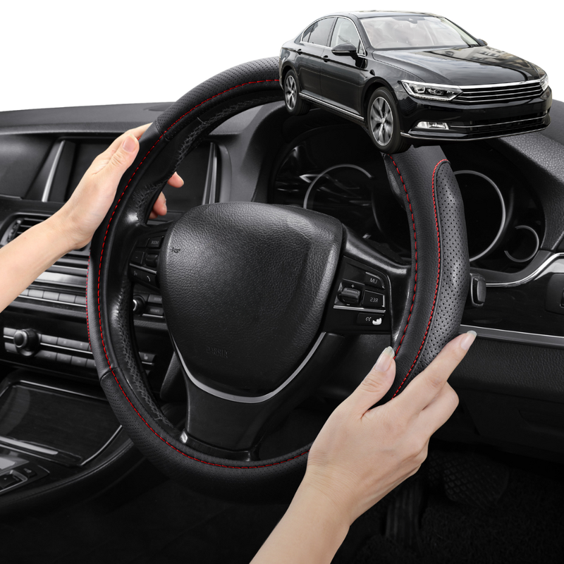 Steering Wheel Cover Pro Extra Layer for Volkswagen Passat 2015 - Current (B8) - Breathable & Anti-Slip - Circle 38 cm