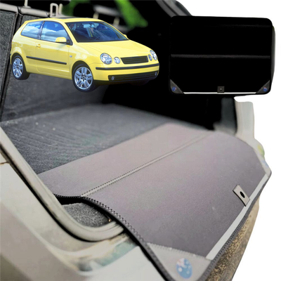 Rear Cargo Boot Bumper Protector for VolksWagen Polo 2002 - 2009 (MK4) - Standard (72 x 55) - Black