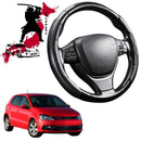 Black Samurai Segmented Steering Wheel Cover for VolksWagen Polo 2009 - 2017 (MK5)-1