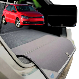 Rear Cargo Boot Bumper Protector for VolksWagen Polo 2009 - 2017 (MK5) - Standard (72 x 55) - Black