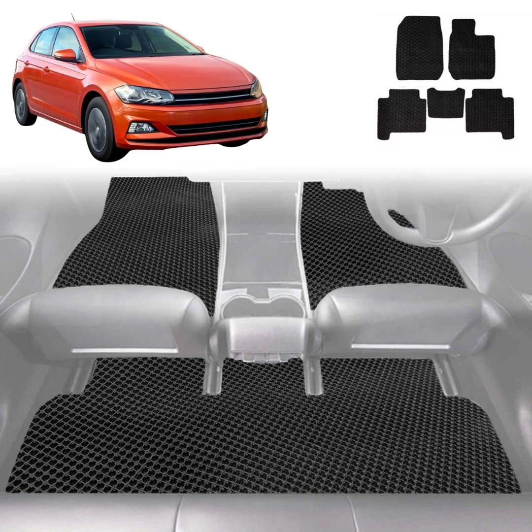 6D Diamond Car Floor Mats for VolksWagen Polo 2018 - Current (MK6) - Custom-Fit Carpet Liner