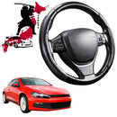 Black Samurai Segmented Steering Wheel Cover for VolksWagen Scirocco R 2009 - 2017-1