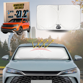 Front Windscreen Sun Shade for VolksWagen T-Cross 2020 - Current (C1) - Standard 150 x 85 cm