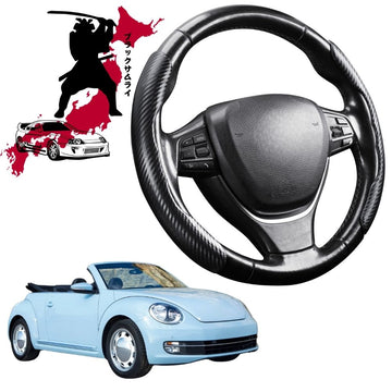 Black Samurai Segmented Steering Wheel Cover for VolksWagen The Beetle 2013 - 2019
