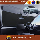 Front Windscreen Sun Shade for VolksWagen Tiguan 2016 - 2023 (Allspace) - Standard 150 x 85 cm - Black-1