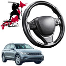 Black Samurai Segmented Steering Wheel Cover for VolksWagen Tiguan 2016 - 2023  (Allspace)-1