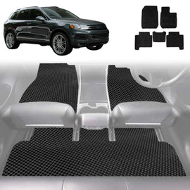 6D Diamond Car Floor Mats for VolksWagen Touareg 2011 - 2017 (7P) - Custom-Fit Carpet Liner