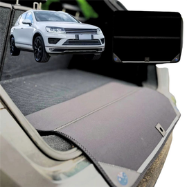 Rear Cargo Boot Bumper Protector for VolksWagen Touareg 2018 - Current (7P, CR) - XL (98 x 55) - Black