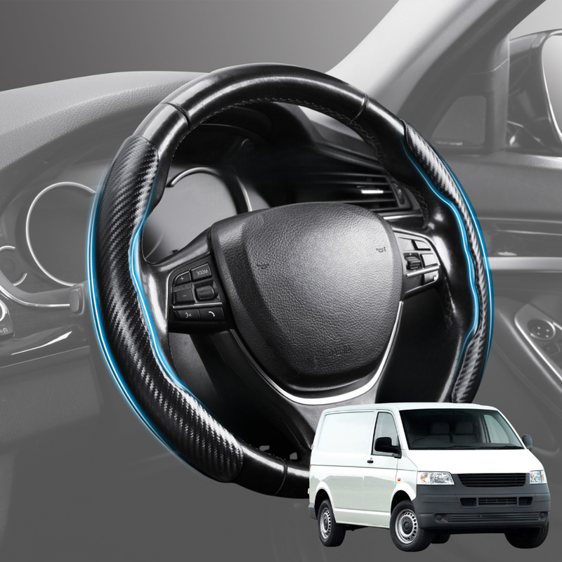 Segmented Steering Wheel Cover for VolksWagen Transporter 2004 - Current (T4, T5, T5 Facelift, T6, T6.1) - Universal Size