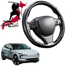 Black Samurai Segmented Steering Wheel Cover for Volvo EX30 2023 - 2024 (TMP) Twin Motor Performance-1