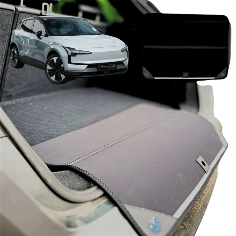Rear Cargo Boot Bumper Protector for Volvo EX30 2023 - 2024 (TMP) Twin Motor Performance - XL (98 x 55) - Black