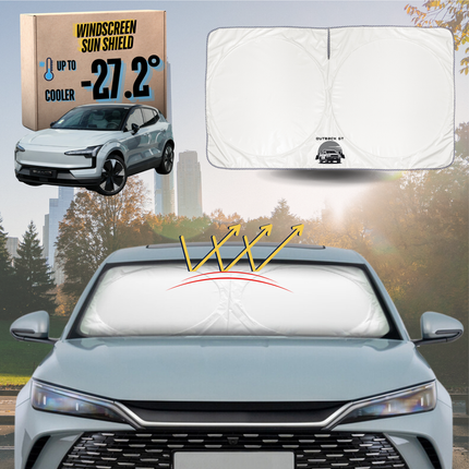Front Windscreen Sun Shade for Volvo EX30 2023 - 2024 (TMP) Twin Motor Performance - Standard 150 x 85 cm