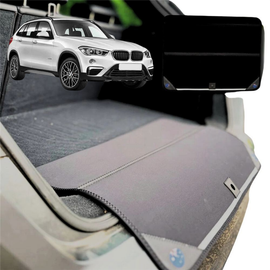 Rear Cargo Boot Bumper Protector for BMW X1 2016 - 2022 (F48) - XL (98 x 55) - Black