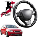 Black Samurai Segmented Steering Wheel Cover for Volvo S40 2004 - 2012 (Auto)-1