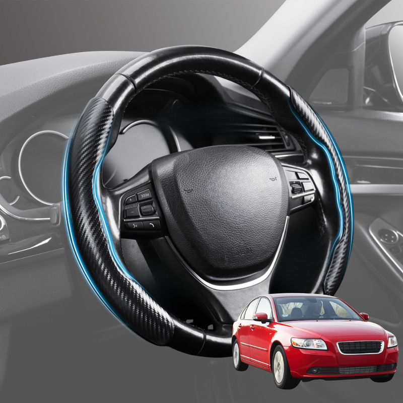 Segmented Steering Wheel Cover for Volvo S40 2004 - 2012 (Auto) - Universal Size