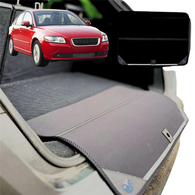 Rear Cargo Boot Bumper Protector for Volvo S40 2004 - 2012 (Auto) - Standard (72 x 55) - Black