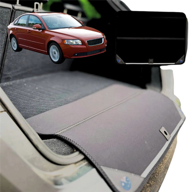 Rear Cargo Boot Bumper Protector for Volvo S40 2004 - 2012 (Manual) - Standard (72 x 55) - Black