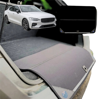 Rear Cargo Boot Bumper Protector for Volvo S60 2010 - 2018 (Auto) - Standard (72 x 55) - Black
