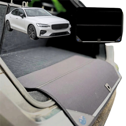 Rear Cargo Boot Bumper Protector for Volvo S60 2010 - 2018 (Manual) - Standard (72 x 55) - Black