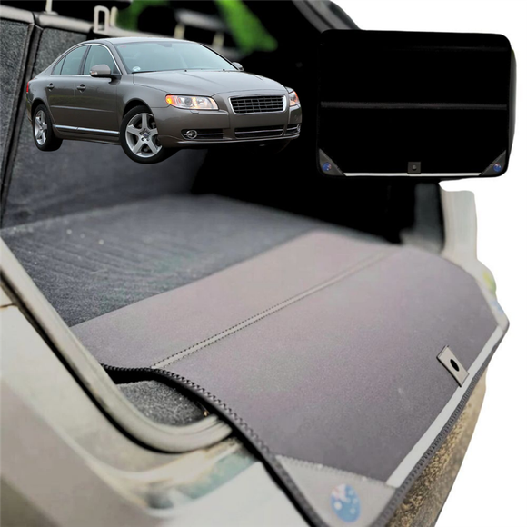 Rear Cargo Boot Bumper Protector for Volvo S80 2006 - 2016 - Standard (72 x 55) - Black