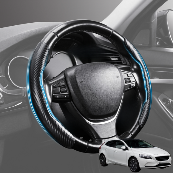 Segmented Steering Wheel Cover for Volvo V40 2013 - 2019 - Universal Size