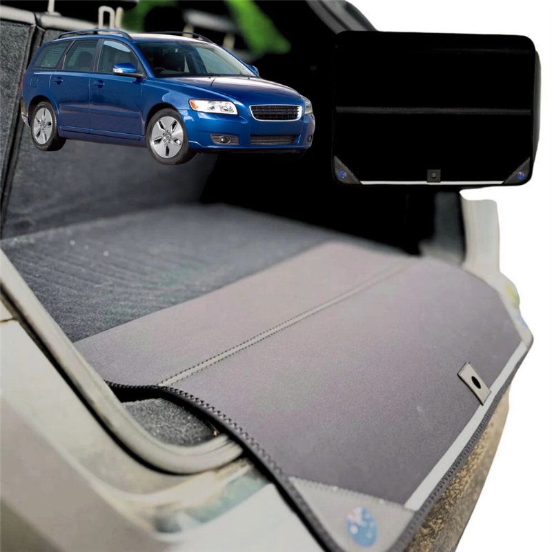 Rear Cargo Boot Bumper Protector for Volvo V50 2004 - 2012 Auto - Standard (72 x 55) - Black