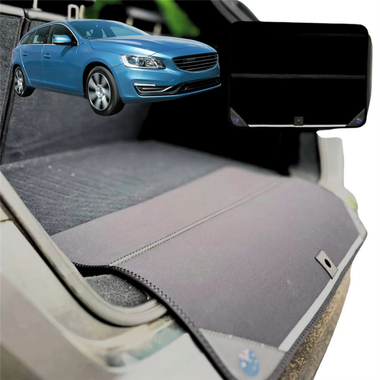 Rear Cargo Boot Bumper Protector for Volvo V60 2010 - 2018 Auto - Standard (72 x 55) - Black