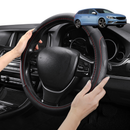 Steering Wheel Cover Pro Extra Layer for Volvo V60 2010-2018 Manual - Breathable & Anti-Slip - Circle 38 cm-1
