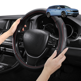 Steering Wheel Cover Pro Extra Layer for Volvo V60 2010-2018 Manual - Breathable & Anti-Slip - Circle 38 cm