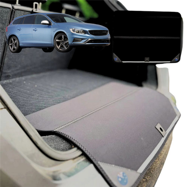 Rear Cargo Boot Bumper Protector for Volvo V60 2010 - 2018 Manual - Standard (72 x 55) - Black