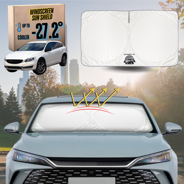Front Windscreen Sun Shade for Volvo V60 2015 - 2018 Cross Country - Standard 150 x 85 cm