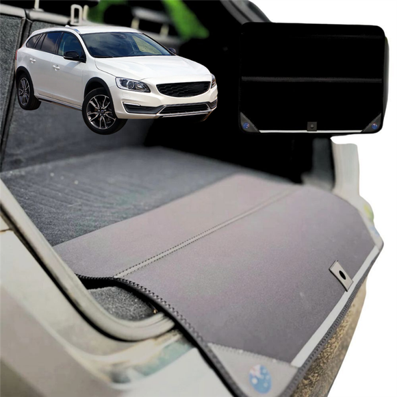 Rear Cargo Boot Bumper Protector for Volvo V60 2015 - 2018 Cross Country - Standard (72 x 55) - Black