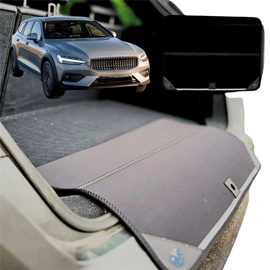 Rear Cargo Boot Bumper Protector for Volvo V60 2019 - Current Cross Country - Standard (72 x 55) - Black