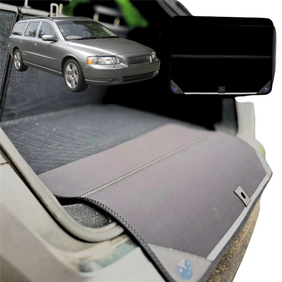 Rear Cargo Boot Bumper Protector for Volvo V70 2000 - 2007 Mk II, Mk II Facelift - Standard (72 x 55) - Black