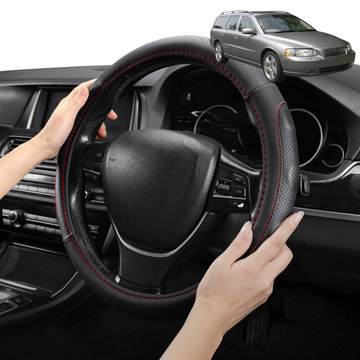 Steering Wheel Cover Pro Extra Layer for Volvo V70 2000-2007 Mk II, Mk II Facelift - Breathable & Anti-Slip - Circle 38 cm