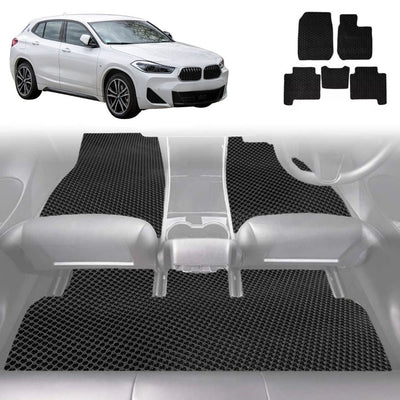 6D Diamond Car Floor Mats for BMW X2 2017 - Current (F39) - Custom-Fit Carpet Liner