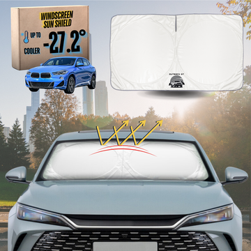 Front Windscreen Sun Shade for BMW X2 2017 - Current (F39) - Standard 150 x 85 cm