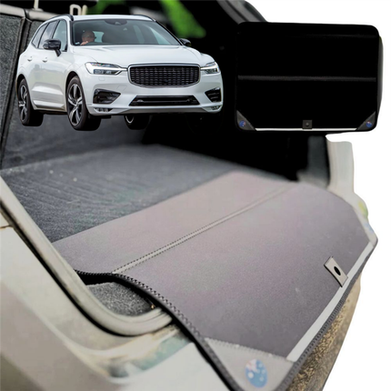 Rear Cargo Boot Bumper Protector for Volvo XC60 2017 - Current Mk I Facelift, Mk II - XL (98 x 55) - Black